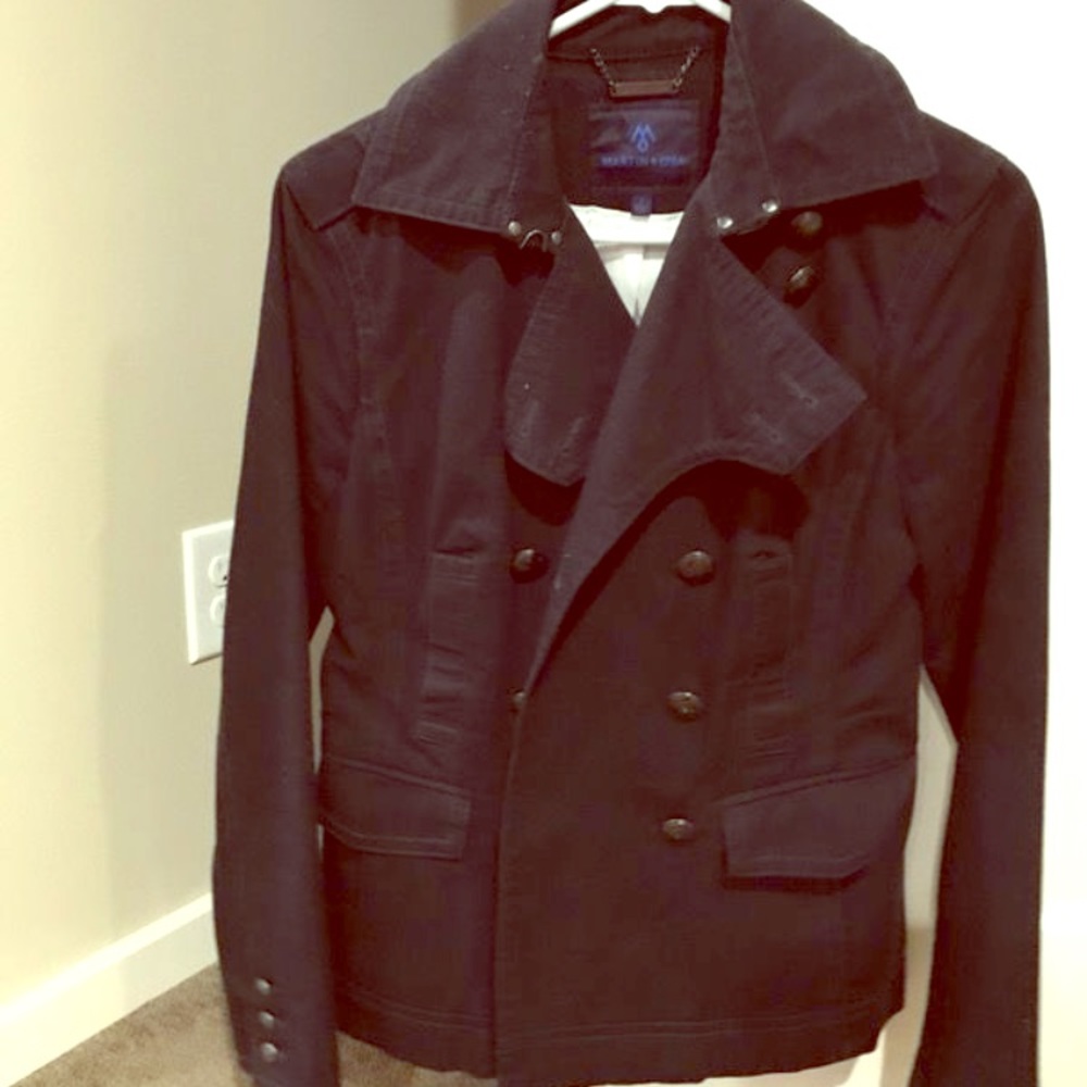 Navy blue Martin & osa pea coat - Picture 1 of 4